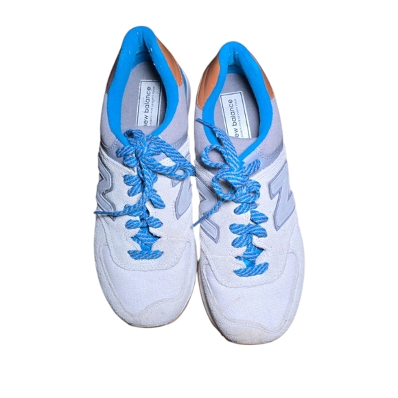 New Balance Women's Collegiate 574 Classics Running Shoes WL574AMB Silver Mink - Picture 5 of 7